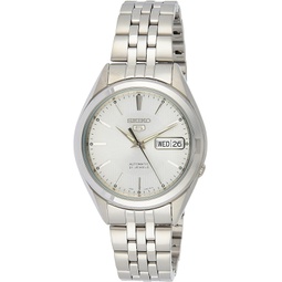 Seiko Mens SNKL15 Stainless Steel Analog with Silver Dial Watch