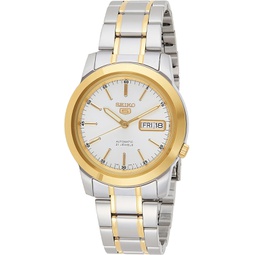 SEIKO Mens SNKE54 5 Automatic White Dial Two-Tone Stainless Steel Watch