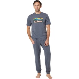 LLBean Wicked Soft Knit Pajamas Short Sleeve Regular