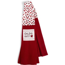 DEMDACO Christmas Extra Long Cotton Blend Over the Shoulder Kitchen Towel Boa
