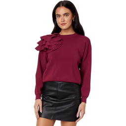 Womens Ted Baker Debroh Easy Fit Sweater with Ruffles