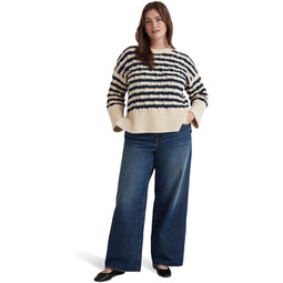 Madewell Plus Yasmin Stripe Cable Pullover