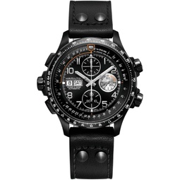 Hamilton Khaki Aviation X-Wind Lefty Automatic Mens Chronograph Leather Watch H77736733