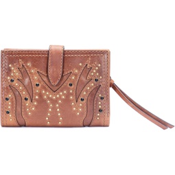 Frye Shelby Studded Small Wallet Cognac One Size