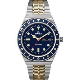 Timex Mens Q Diver 38mm TW2V18400ZV Quartz Watch