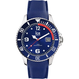 ICE-WATCH - ICE Steel Blue - Mens Wristwatch with Silicon Strap - 015770 (Medium), Blue, Bracelet