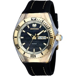 Technomarine Mens TM-115213 Cruise Monogram Analog Display Swiss Quartz Black Watch