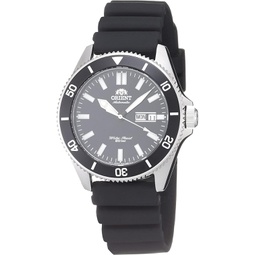 Orient RA-AA0010B Mens Kano Silicone Band Black Bezel Black Dial Automatic Dive Watch