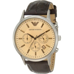 Emporio Armani Mens AR2433 Dress Brown Leather Watch