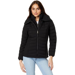 DKNY Bib Front Stretch Packable Jacket