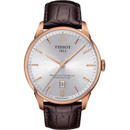 Tissot Mens T0994073603700 Chemin Des Tourelles Powermatic 82 Analog Display Swiss Automatic Brown Watch
