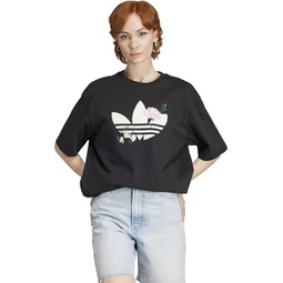 adidas Originals Embroidered Flower Trefoil T-Shirt