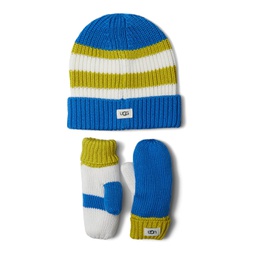 UGG Kids Color-Block Beanie and Mittens Set (Toddler/Little Kids)