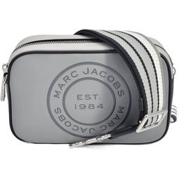 Marc Jacobs H1285L01RE21 The Flash Rock Grey/Black With Silver Hardware Womens Leather Crossbody Bag