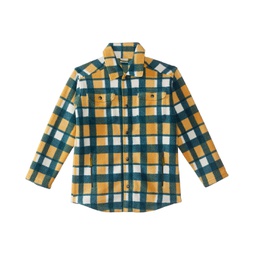 LLBean Cozy Fleece Plaid Shirt Jacket (Big Kids)