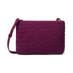 Madewell The Puff Crossbody Bag in Woven Suede