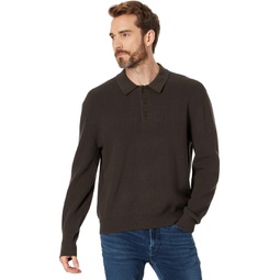 Madewell Ribbed Long-Sleeve Sweater Polo