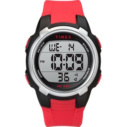 Timex Mens Quartz Watch with Plastic Strap, Red, 21 (Model: TW5M33400)