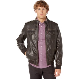 Mens Levis Two-Pocket Military Bomber with Sherpa Lining