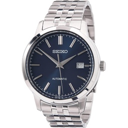 SEIKO Mens Analog Automatic Watch with Stainless Steel Strap SRPH87K1, Blue