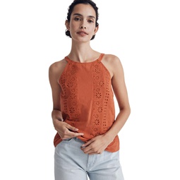 Womens Madewell Silas Top - Eyelet