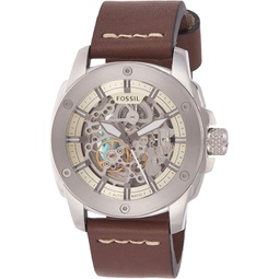 Fossil Mens ME3083 Modern Machine Automatic Leather Watch - Brown