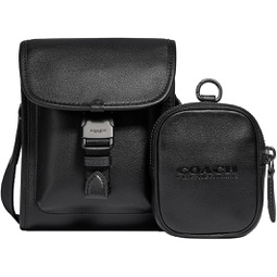Coach Mens Charter North/South Crossbody With Hybrid in Smooth Leather, Black