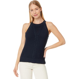 Tommy Hilfiger Sleeveless Cable Halter Sweater