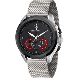 Maserati Mens R8873612005 Traguardo Analog Display Analog Quartz Silver Watch