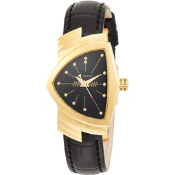 Hamilton Ventura Quartz Black Dial Asymmetric Watch H24101731