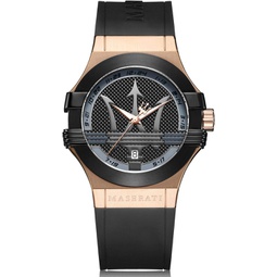 Maserati Mens R8851108002 Potenza Analog Display Analog Quartz Black Watch