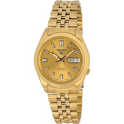 Seiko automatic 21 Jewels Calendar golden Stainless steel watch SNXC38J5, golden, bracelet, golden, bracelet