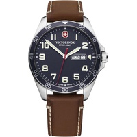 Victorinox Field Watch Mens Analogue Quartz Watch with Leather Strap V241848, Strap, Brown, Strap, Brown, Strap