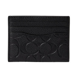 COACH Flat Card Case in Signature Leather