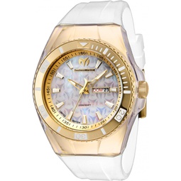 TechnoMarine Mens Cruise Monogram Quartz Watch, White, TM-115373