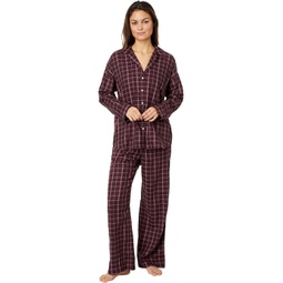 Womens Madewell Plaid Flannel Pajama Set