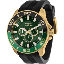 Invicta Mens Pro Diver 50mm Silicone Quartz Watch, Black (Model: 35743)