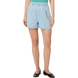 Womens Madewell Clean Denim Pull-On Shorts in Palmwood Wash