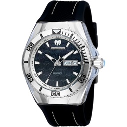 Technomarine Mens TM-115212 Cruise Monogram Analog Display Swiss Quartz Black Watch