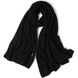 Ellettee, 100% Cashmere Knitted Scarf Shawl Luxurious Wrap