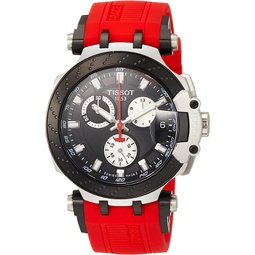 Tissot Mens T-Race Chrono Quartz Stainless Steel Casual Watch Red T1154172705100
