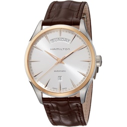 Hamilton Mens H42525551 Jazzmaster Analog Display Swiss Automatic Brown Watch