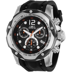 Invicta Mens Speedway 51mm Silicone Quartz Watch, Black (Model: 39727)
