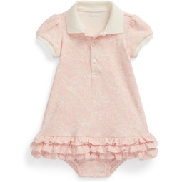 Polo Ralph Lauren Kids Paisley Cotton Interlock Polo Dress & Bloomer (Infant)