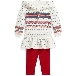 Polo Ralph Lauren Kids Fair Isle Fleece Henley Shirt & Leggings Set (Infant)