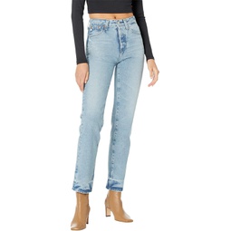 AG Jeans Alexxis Vintage High-Rise Straight in 17 Years West Lake