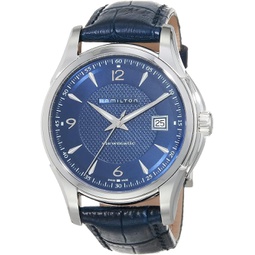 Hamilton Watch Jazzmaster Viewmatic Swiss Automatic Watch 40mm Case, Blue Dial, Blue Leather Strap (Model: H32515641)