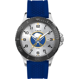 Timex Tribute Mens NHL Gamer 42mm Watch  Buffalo Sabres with Blue Silicone Strap