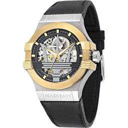 Maserati Mens R8821108011 Potenza Analog Display Quartz Black Watch