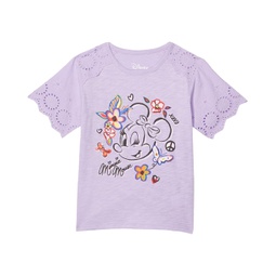 Chaser Kids Minnie Mouse - Minnie Floral Tee (Little Kids/Big Kids)